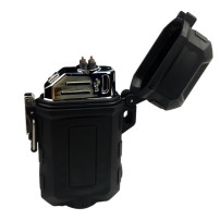Plasma-Feuerzeug USB Survival Schwarz USB-Anschluss