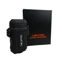 Plasma-Feuerzeug USB Survival Schwarz und Box