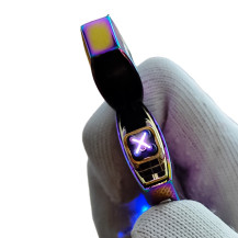 USB-Feuerzeug Cosmo Doppelbogen Regenbogenflamme