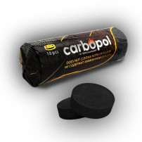 Shisha-Kohle Carbopol 35 mm mit Kohle außen