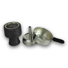 Hookah AMY Deluxe Dervish – Schwarz-Grün – Krone und Hitzeregulierung