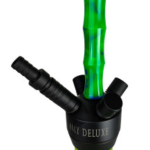 Hookah AMY Deluxe Dervish - Schwarz-Grün - Schlauchadapter
