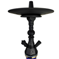 Hookah AMY Deluxe Mini Harfi - Schwarz-Blau-Gold - Shisha-Körper