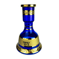 Hookah AMY Deluxe Mini Harfi - Schwarz-Blau-Gold - Vase
