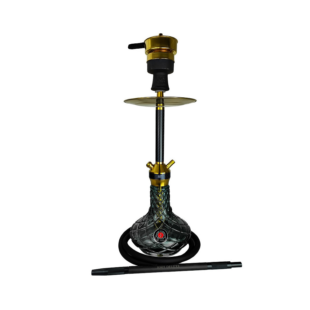 Hookah AMY Deluxe Carbonica Hybrid - Schwarz