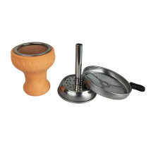 Shisha KAYA ELOX ECO Marmor Blau / Glow - Krone und Hitzemanagement