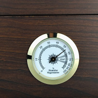 Humidor Dunkles Holz Hygrofront - Hydrometer