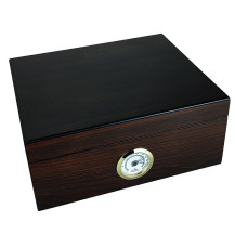 Humidor Dunkles Holz Hygrofront
