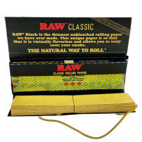 Raw Black 1/4 Papiere + Filter offen