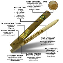Gold Palms Beedi Blunt Wraps - Infografik