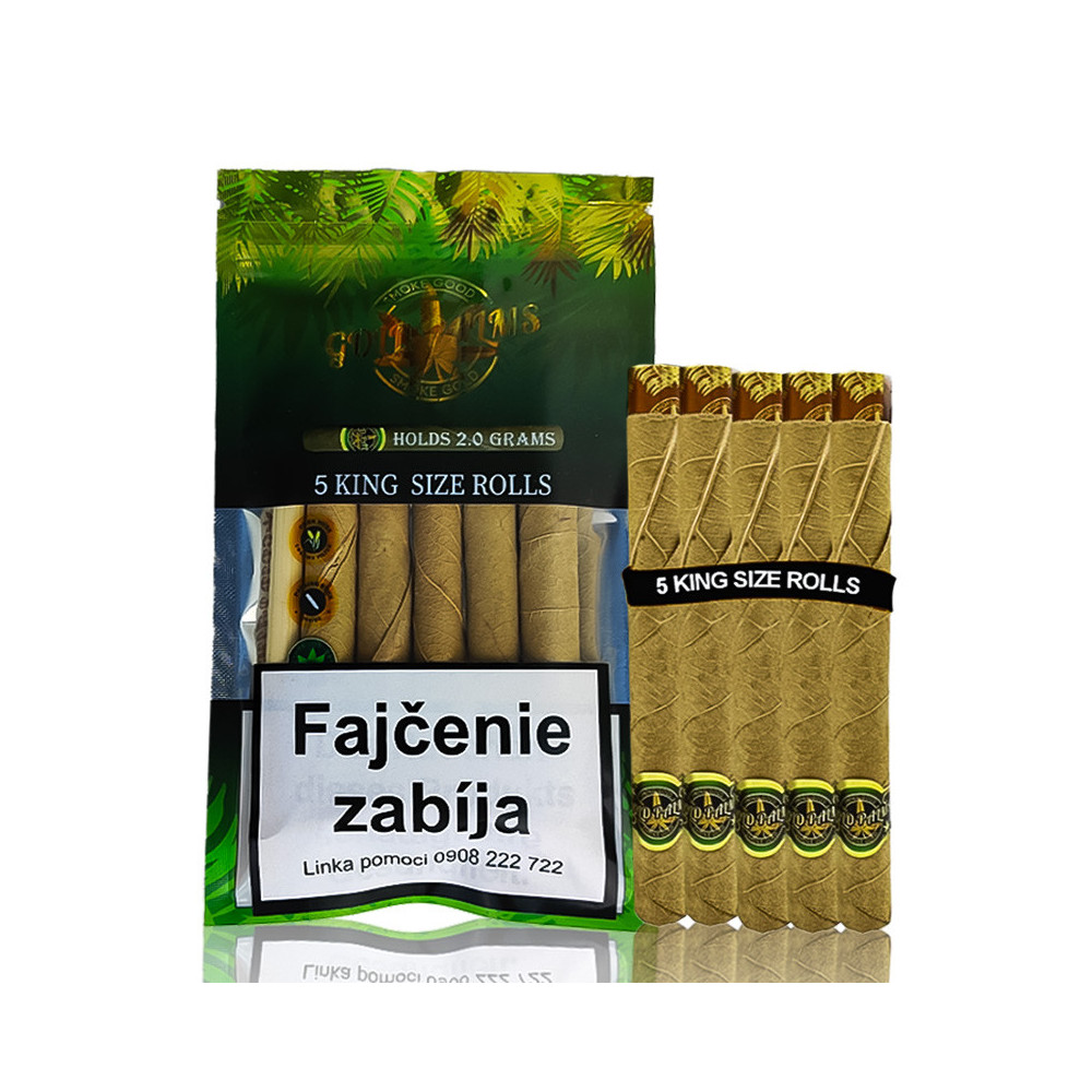 Gold Palms Beedi Blunt Wraps, 5 Stück