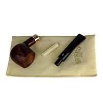 SAVINELLI MARTE SMOOTH KS 9MM 121 Pfeife – zerlegte Pfeife mit Pfeifenbeutel