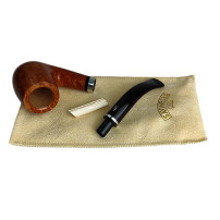 Rohr SAVINELLI MINERVA LISCIA NAT 9MM 606 - zerlegtes Rohr mit Rohrsack