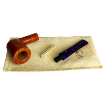 SAVINELLI FANTASIA SMOOTH NATURAL Pfeife 9MM 409 - zerlegte Pfeife mit Pfeifenbeutel