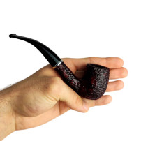 SAVINELLI Arcobaleno RUSTIC RED Pfeife 9MM 606 in Hand