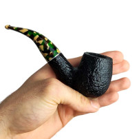 SAVINELLI CAMOUFLAGE RUS. BLACK 9MM 616 Pfeife, sofort lieferbar