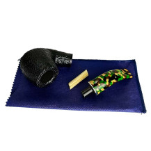 Pfeife SAVINELLI CAMOUFLAGE RUS. SCHWARZ 9MM 616 - zerlegte Pfeife mit Pfeifenbeutel