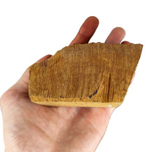 Mittelgroßer Bruyère-Pfeifenblock in der Hand