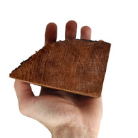 Bruyère-Pfeifenblock der Größe L in der Hand