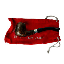 Aurea Ars Billard Half Bent Silber 925 Filottete mit Pfeifenbeutel