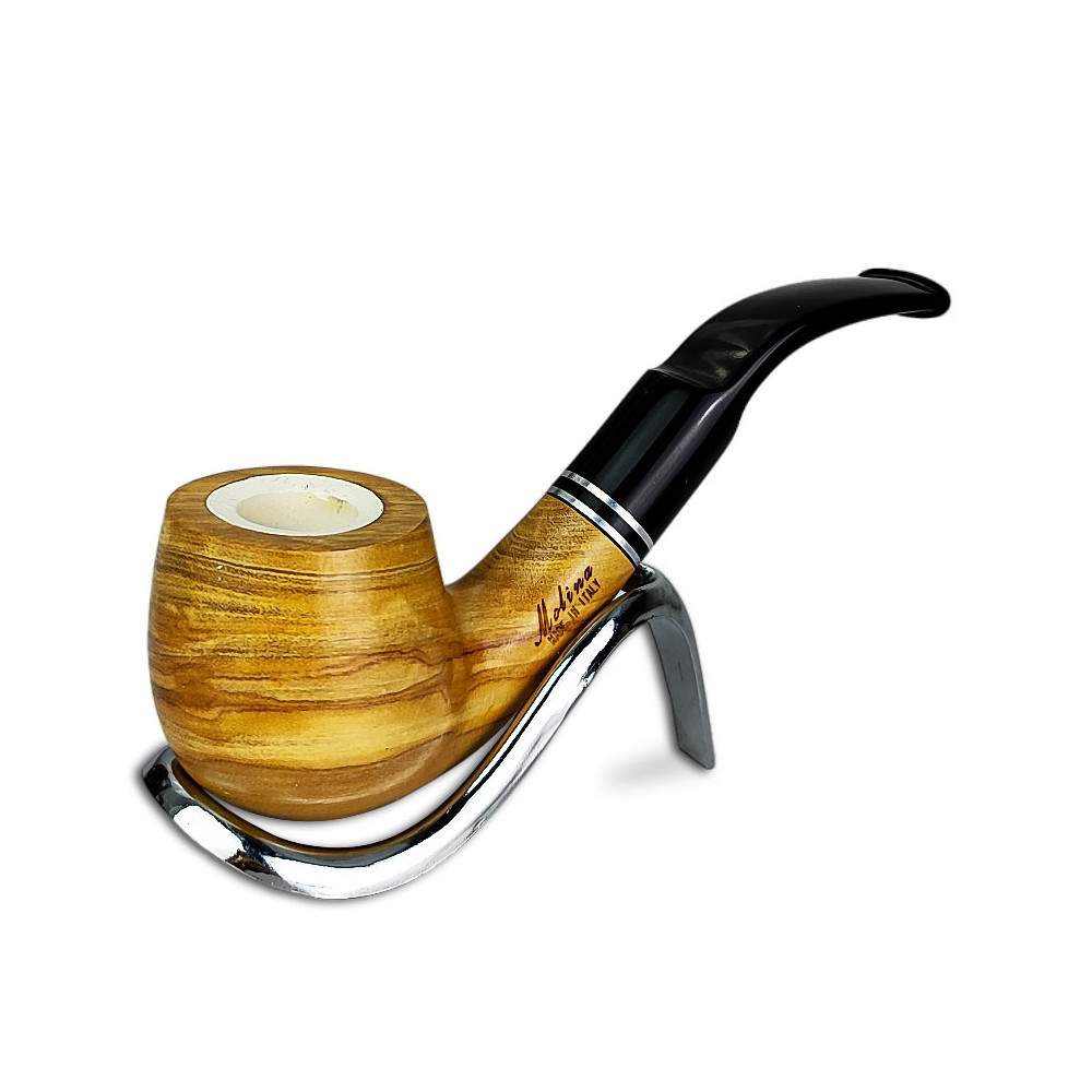 Pfeife Molina Bent Olivenholz Meerschaum