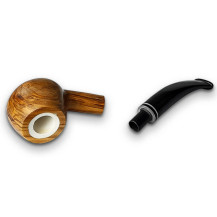 Molina Classic Bent Olivenholz-Meerschaumpfeife, ausgeklappt