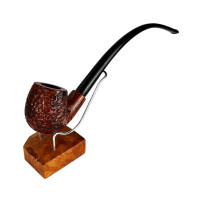 Pipe Molina Bent Apple Churchwarden Rusticated