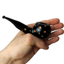 Molina Half Bent Chubby Ball Moon Pipe in der Hand