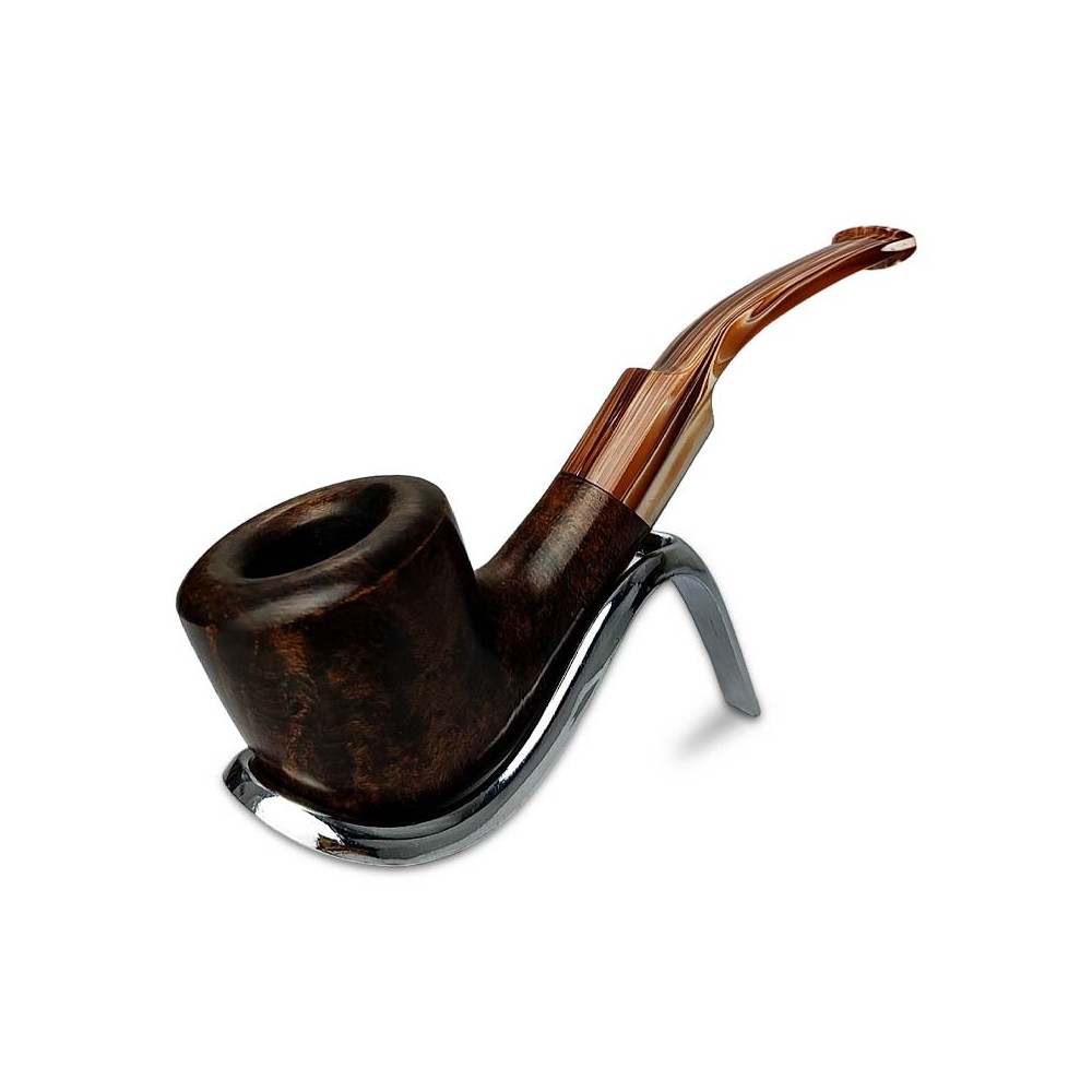 Molina Gebogene Topfpfeife aus Naturholz