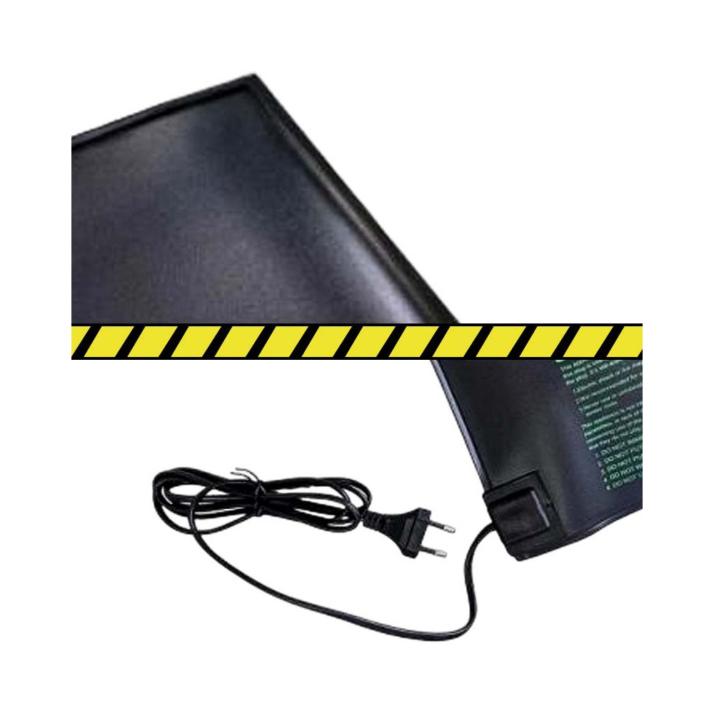 Airontek Heizmatte Medium 50x50cm 45W - Oberfläche und Netzteil