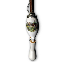 Polovnícka oval rabbit pipe - Kessel- und Kaninchenzeichnung