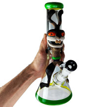 Bongglas Beaker Red Eyed Rabbit 31cm in der Hand