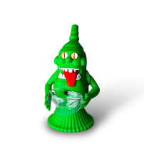 Green Monster Silikonbong - Vorderseite