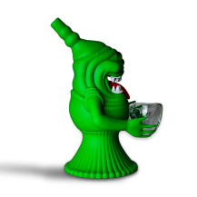 Bong aus Silikon, Green Monster – von der Seite