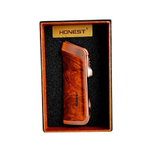 Honest Zigarrenfeuerzeug – Holz, 3-Düsen mit Cutter – in Originalverpackung