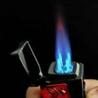 Honest Red Metallic 4-Düsen-Feuerzeug - Flamme