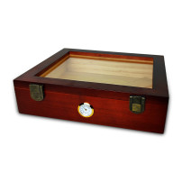 Schachtel mit Hygrometer braun