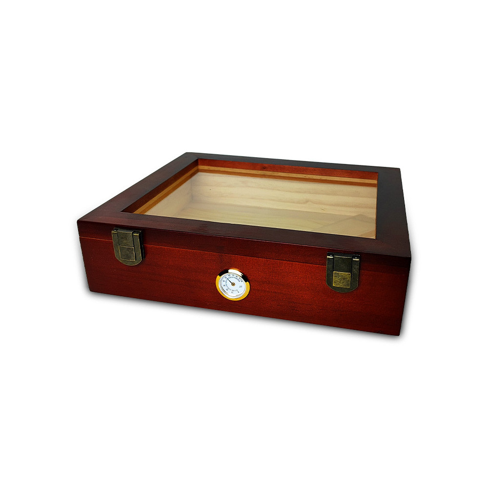 Schachtel mit Hygrometer braun