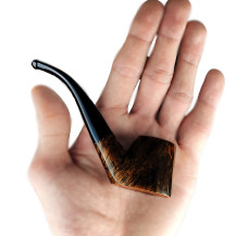 Bruyèrepfeife 11806 - Hornform - in Handarbeit