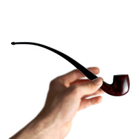 Bruyèrepfeife 11807 - Churchwarden-Form - in Handarbeit