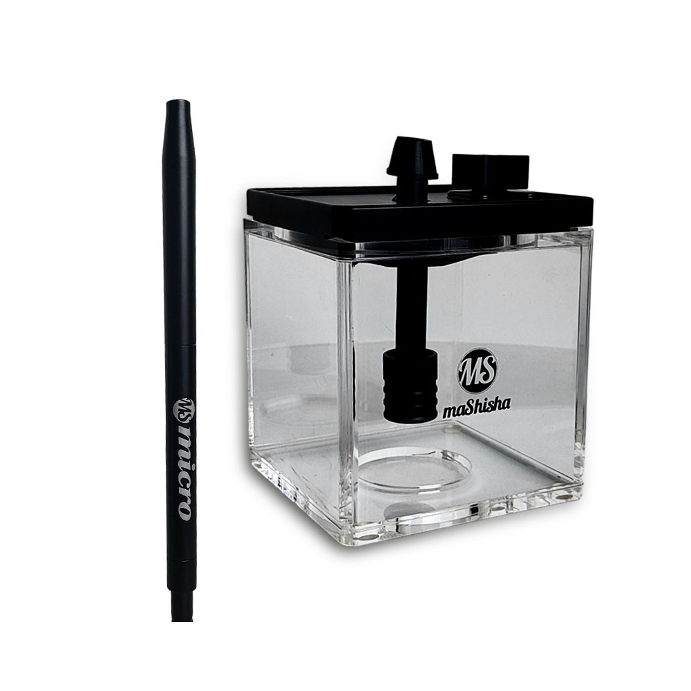 MS Micro Cube – Schwarz/Transparent mit Mundstück
