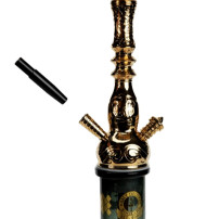 AMY Deluxe Nasira – Schwarz/Gold – das Herzstück der Wasserpfeife