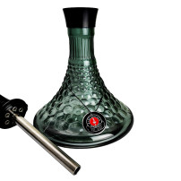 AMY Deluxe Bubble S - Schwarz - Vase mit Tauchstab