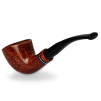Mastro de Paja Bella Pipe - Light 4 Half Bent shape - Freestyle view of the mouthpiece