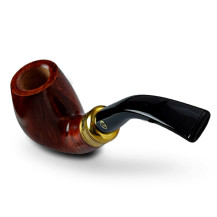 Bruyère-Tabakpfeife Rattray's Terracotta 177, braune Farbe und „klassische“ Form – Mundstück