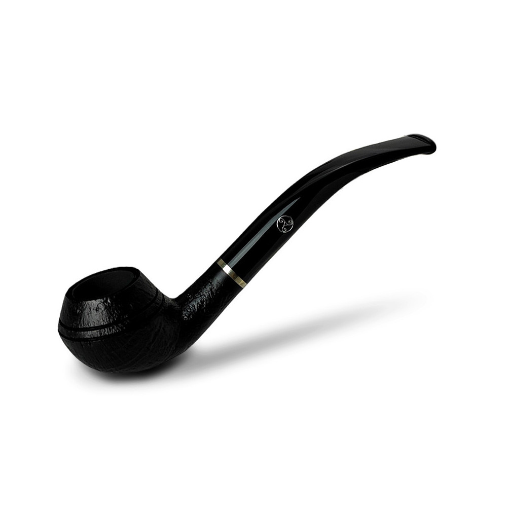 Rattray's Mary - Sandblast 161 Bruyère-Tabakpfeife in Schwarz und "Rhodesian"-Form