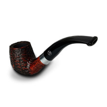 Rattrays Bruyère-Tabakpfeife – Schnäppchenangebot 8 in Rot und Schwarz und „klassischer“ Form – Ansicht des Mundstücks