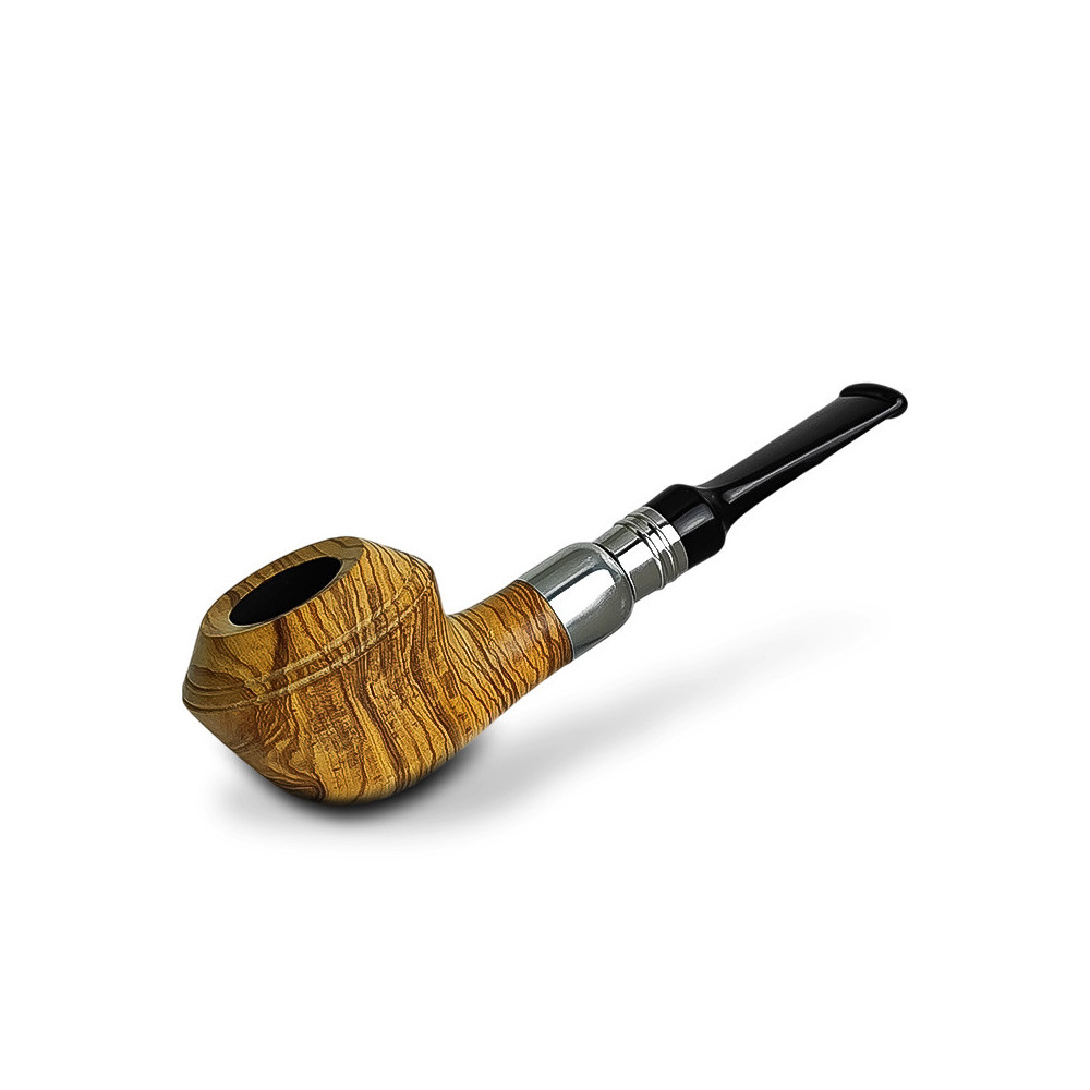 Rattray's Sanctuary Tabakpfeife – Olive Smooth 161 aus Olivenholz in „Bulldog“-Form