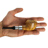 Rattray's Sanctuary Tabakpfeife - Olive Smooth 161 aus Olivenholz in "Bulldog"-Form - liegt gut in der Hand
