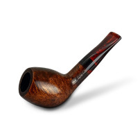 Bruyère-Tabakpfeife Molina Snorty – Braun D, braune Farbe und „Ei“-Form – Ansicht des Pfeifenkopfes